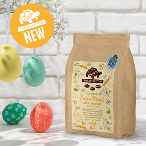 Tortoise Tom's Easter Blend - 250g Coffee Beans - with hanging Easter decorations
