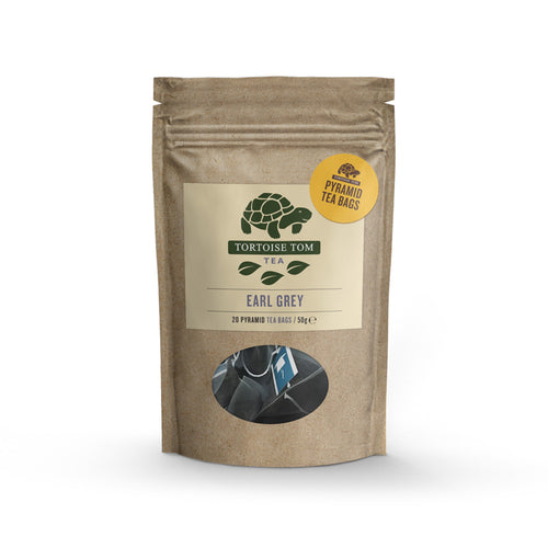 Tortoise Tom Tea Biodegradeable Pyramids Tea - Earl Grey