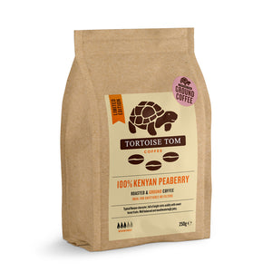 Tortoise Tom Limited Edition 100% Kenyan Peaberry Ground Coffee 250g