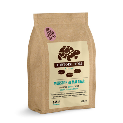 Tortoise Tom 100% Monsooned Malabar Ground Coffee 250g